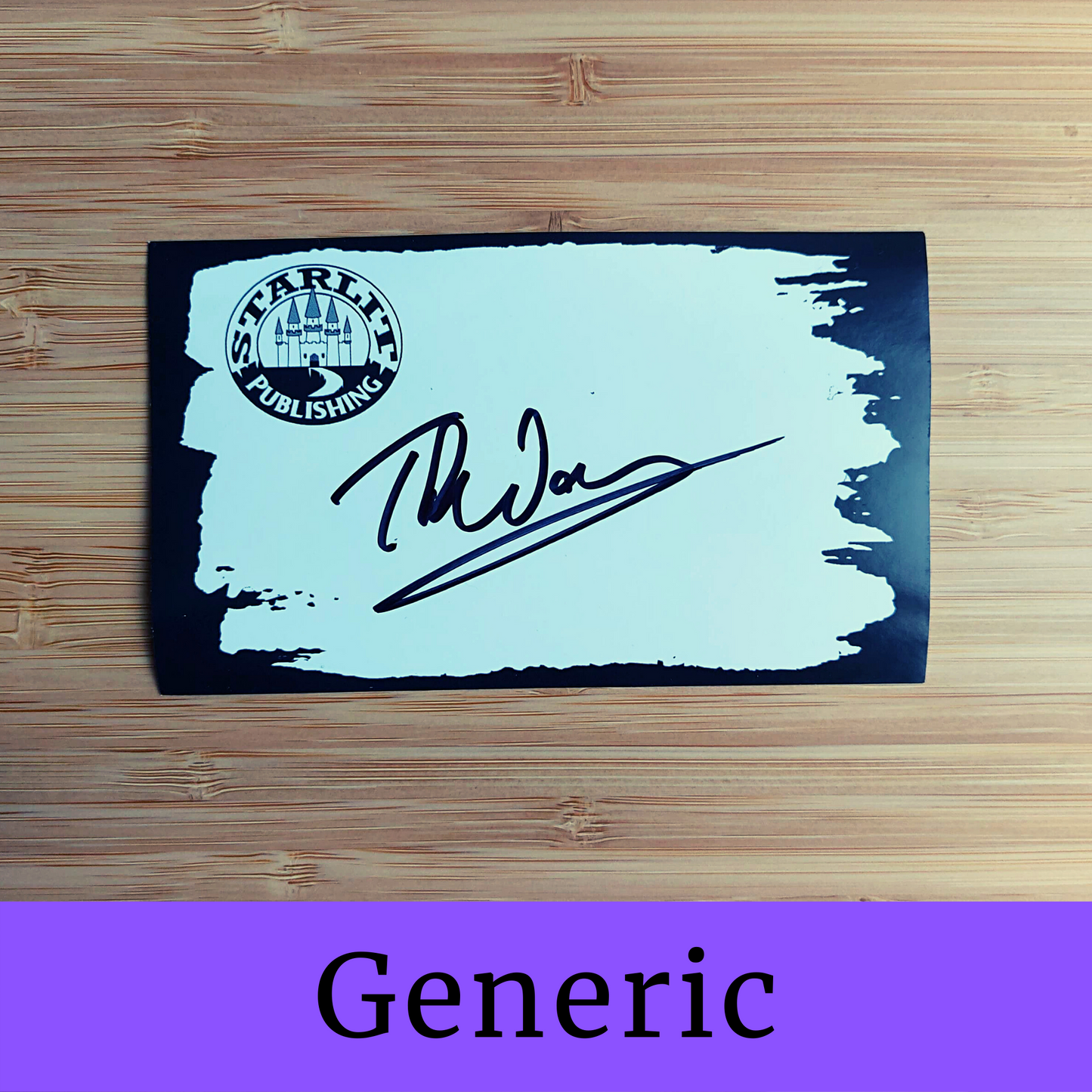 Signed Book Plate from Tao Wong