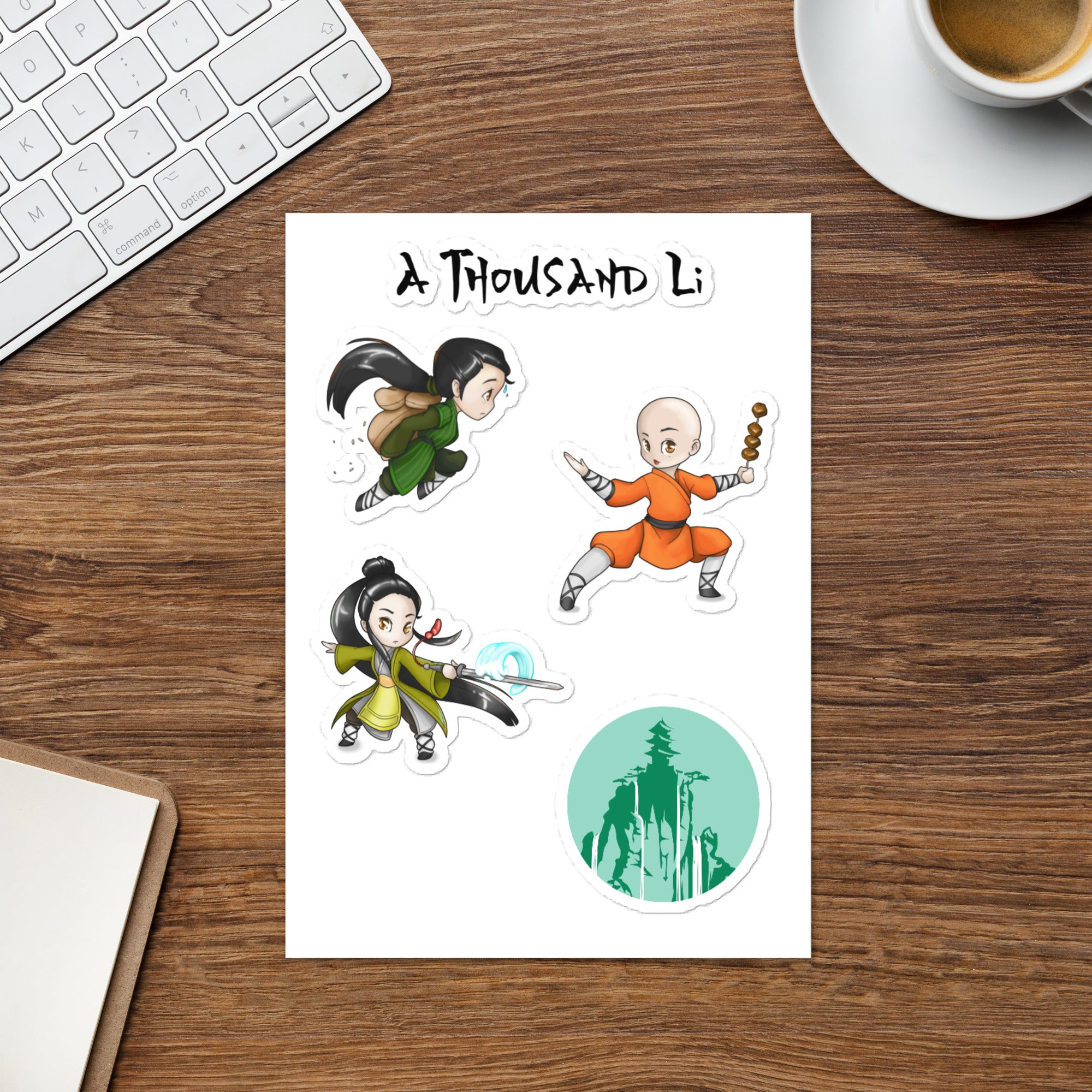A Thousand Li Sticker Sheet (Version #3) – Starlit Publishing